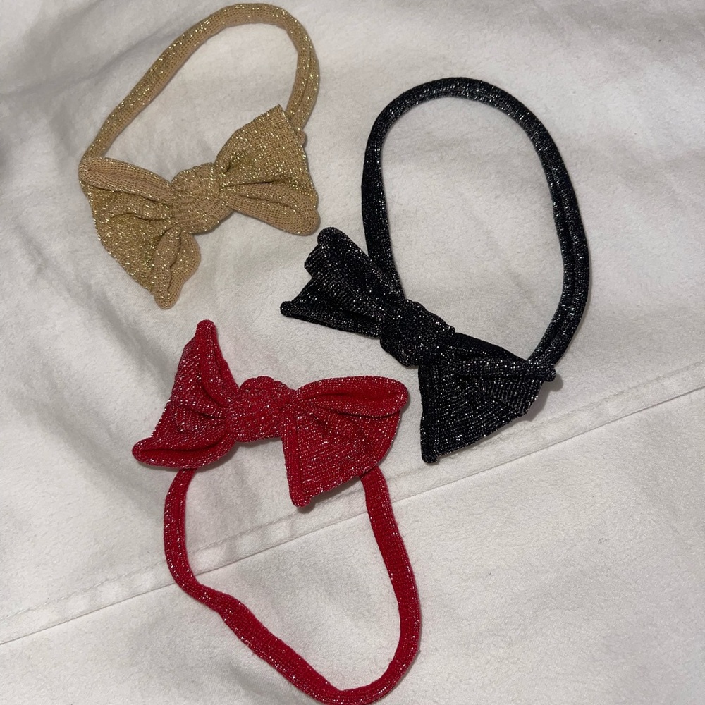 Baby Bling metallic bows